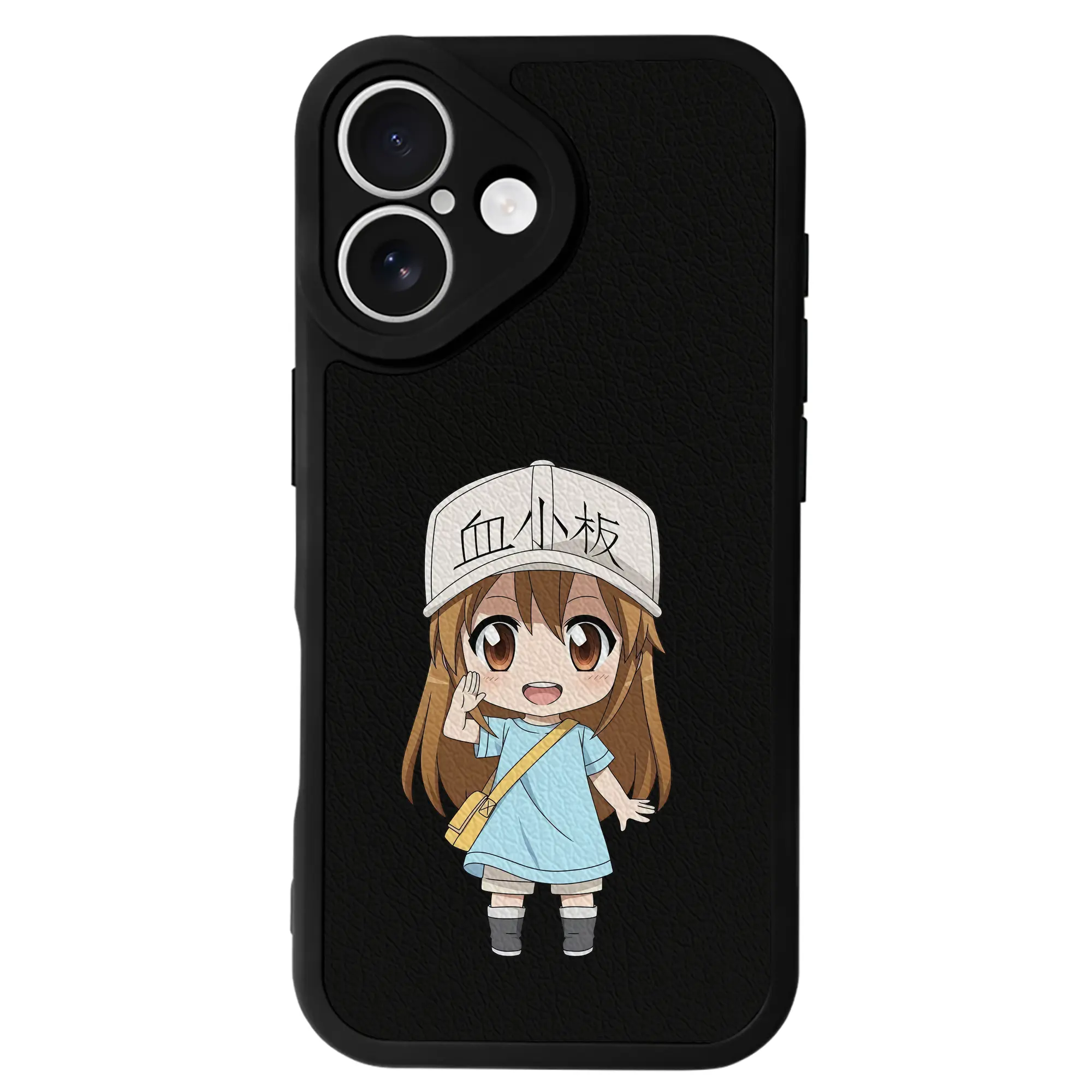 はたらく細胞 グッズ,血小板 - IPhone 16シリーズ対応 ・ シリコンスマホケース ・ レザー調 ・ 高精度フィット ・ 耐衝撃 ・ ワイヤレス充電対応 ・ 精密カット